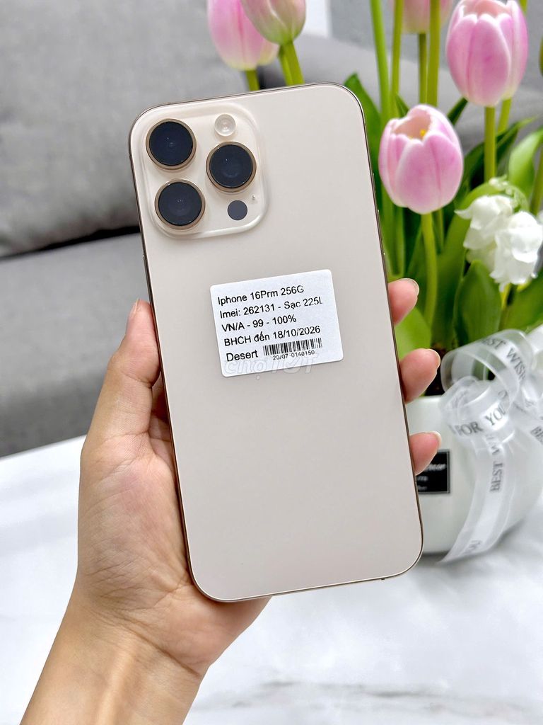 IPhone 16 ProMax 256GB Desert VN/A Pin 100% Zin Áp. Mua bán Điện thoại tại Quận Liên Chiểu Đà Nẵng được đăng bởi Gia Minh Shop hình 1