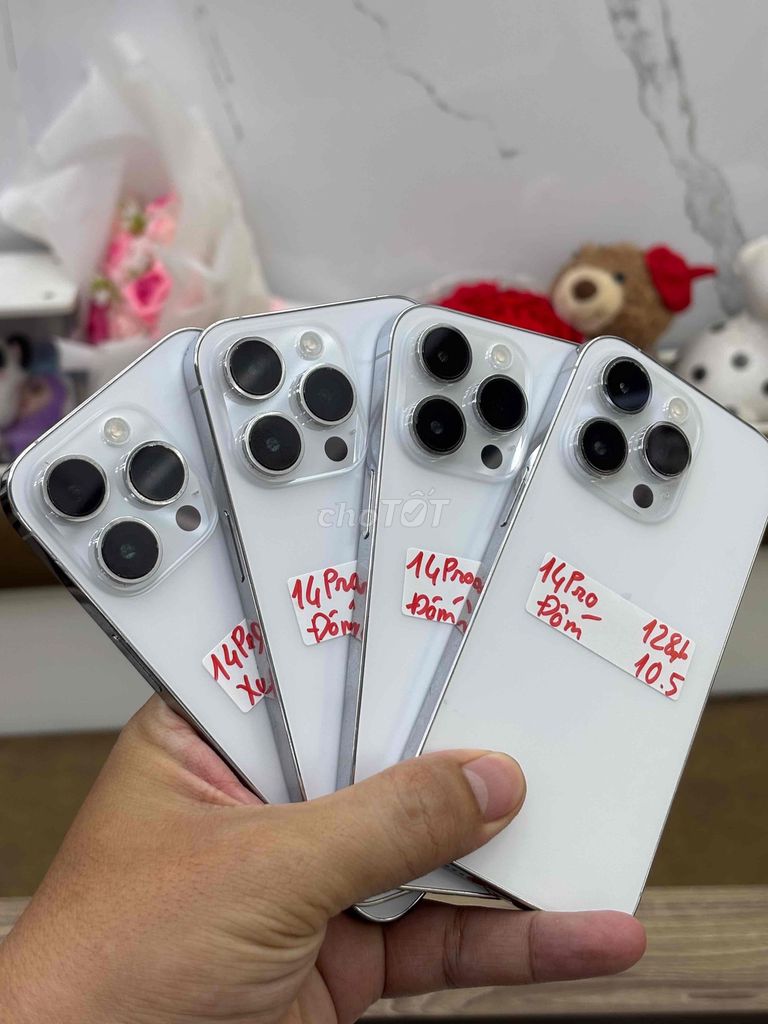 14 Pro 128GB Trắng Màn đốm tt 5trxxx lấy máy. Mua bán Điện thoại tại Thành phố Dĩ An Bình Dương được đăng bởi Phúc hình 1