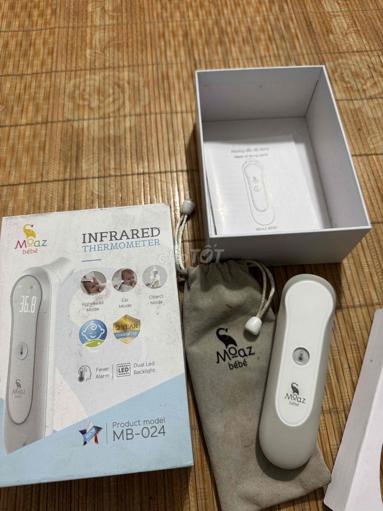 Nhiệt kế Moaz BéBé MB-024 Trắng. Mua bán Mẹ và bé tại Quận Hà Đông Hà Nội được đăng bởi Ji Mei hình 1