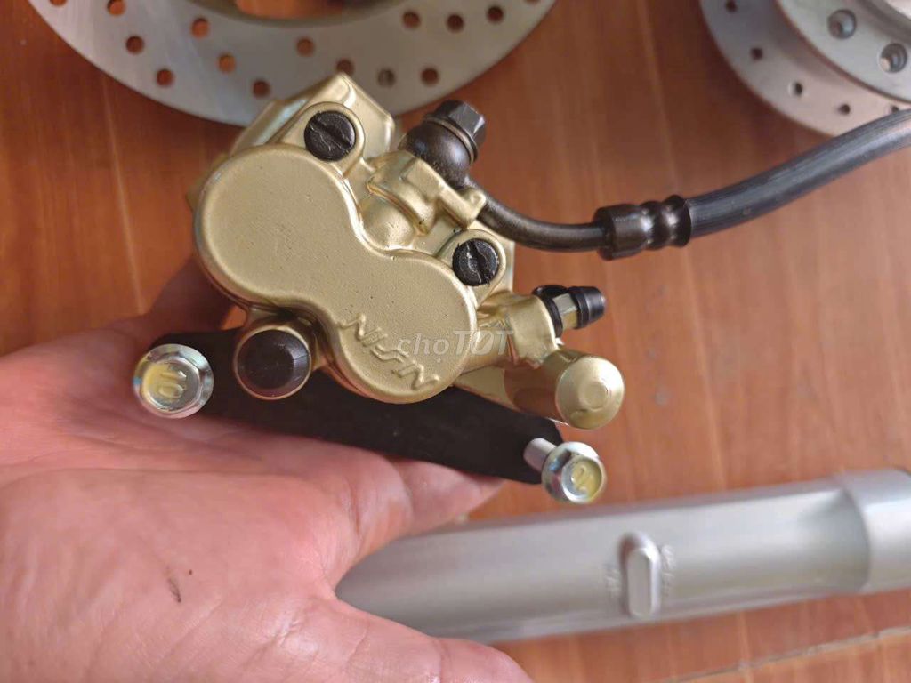 Bộ đĩa+phuộc+đùm trước Wave ZX zin xe đẹp bao ngon. Mua bán Phụ tùng xe tại Huyện Châu Phú An Giang được đăng bởi Made in Thailand  hình 2