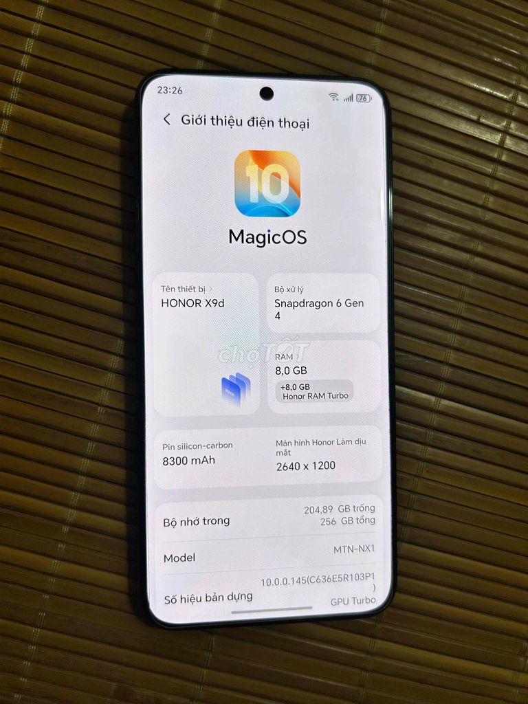 Honor X9D 5G 256GB Đen. Mua bán Điện thoại tại Quận Bắc Từ Liêm Hà Nội được đăng bởi Anh Thế hình 1