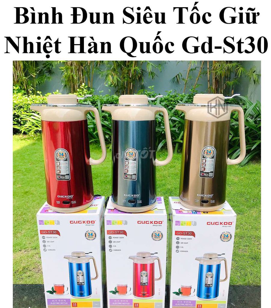 Bình Đun Siêu Tốc Giữ Nhiệt Hàn Quốc 1300W 3L