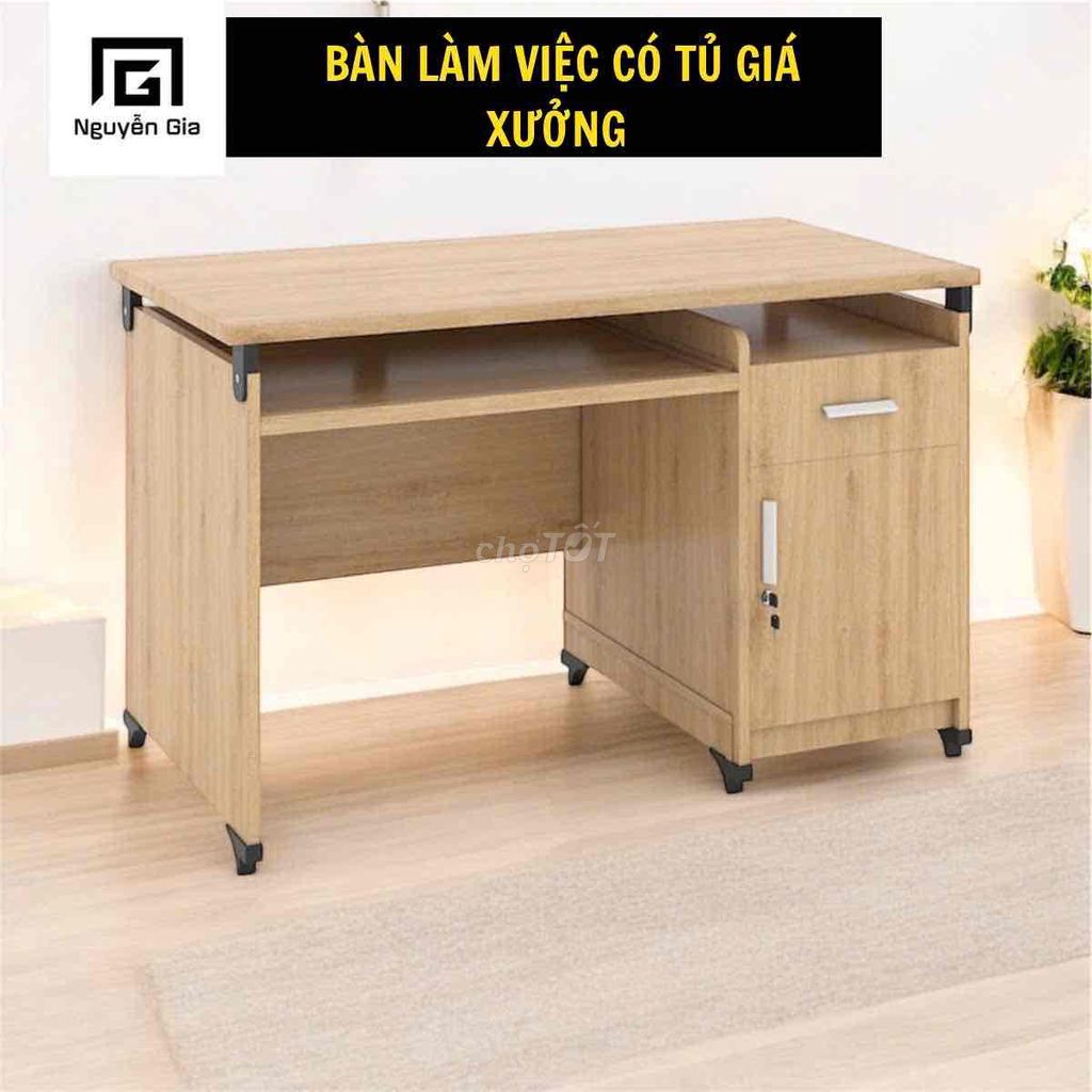 bàn làm việc xưởng sản xuất có ngăn kéo , hộc tủ