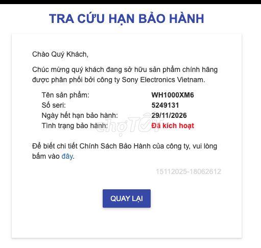 Tai nghe Sony WH-1000XM6 Xanh đen Như mới. Mua bán Tivi, Âm thanh tại Quận 4 Tp Hồ Chí Minh được đăng bởi Trần Đại hình 1
