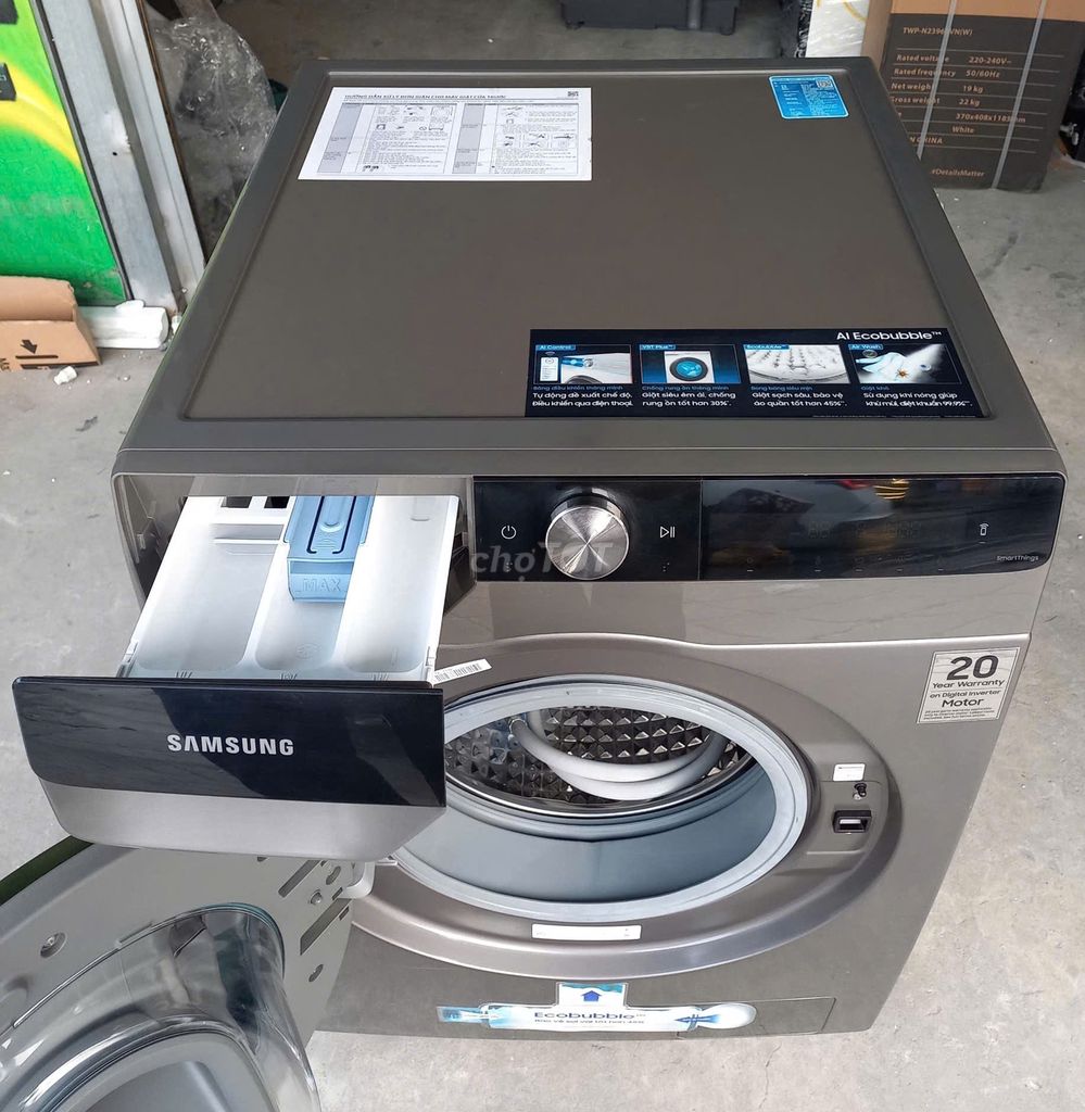 Máy giặt sấy Samsung Addwash Inverter giặt 9.5 kg,. Mua bán Máy giặt tại Quận 12 Tp Hồ Chí Minh được đăng bởi KHO ĐIỆN MÁY  hình 4