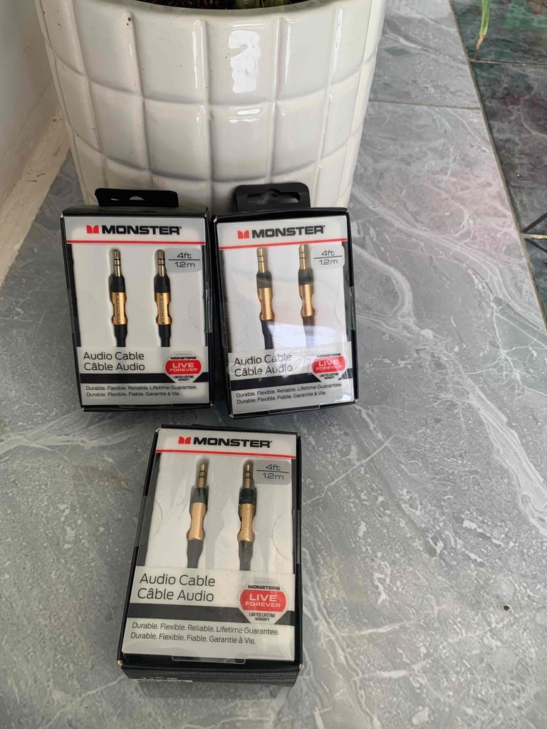 Cáp âm thanh Monster 1.2m. Mua bán Phụ kiện (Màn hình, Chuột...) tại Quận Phú Nhuận Tp Hồ Chí Minh được đăng bởi Cường Trần hình 1
