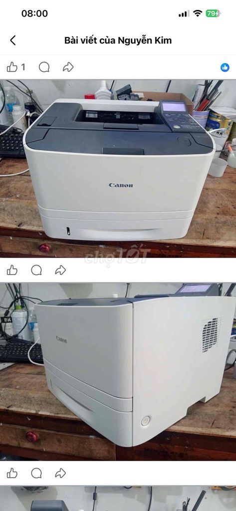 Máy in Canon 6680X Trắng. Mua bán Đồ dùng văn phòng tại Thành phố Cà Mau Cà Mau được đăng bởi Máy Văn Phòng Lê Kim Cà Mau hình 1