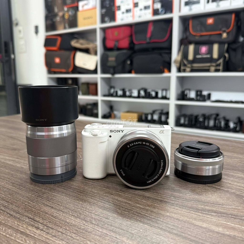 Sony ZVE10 & 16-50 F3.5 & 16 F2.8 & 50 F1.8. Mua bán Máy ảnh, Máy quay tại Quận Thanh Xuân Hà Nội được đăng bởi Nguyễn Cường Camera hình 1