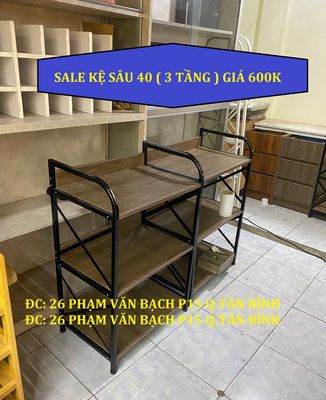 KỆ 3 TẦNG SÂU 40CM TRƯNG BÀY & KỆ TẦNG VÁN GỖ MDF. Mua bán Tủ, kệ gia đình tại Quận Gò Vấp Tp Hồ Chí Minh được đăng bởi Tủ Kệ Trưng Bày Ván Mdf Sản Xuất Theo Yêu Cầu