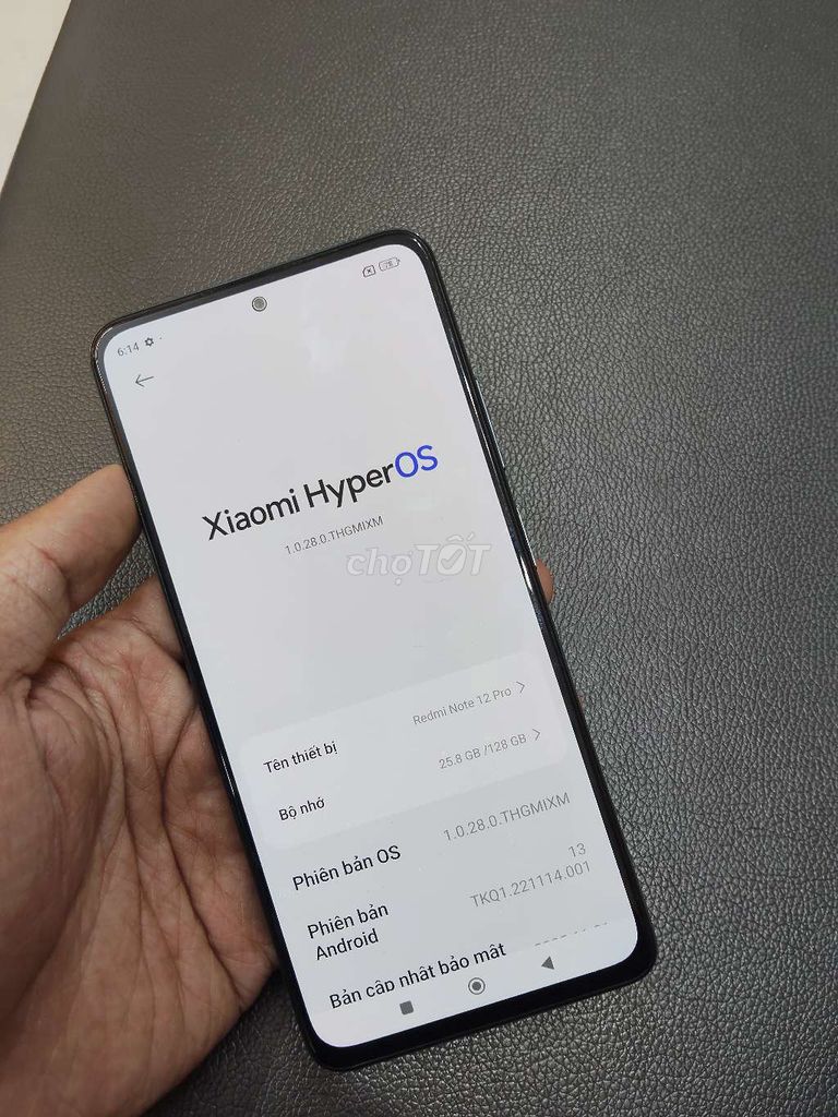 Xiaomi Redmi Note 12 Pro 128GB Xanh. Mua bán Điện thoại tại Quận Hoàn Kiếm Hà Nội được đăng bởi thu trần hình 1