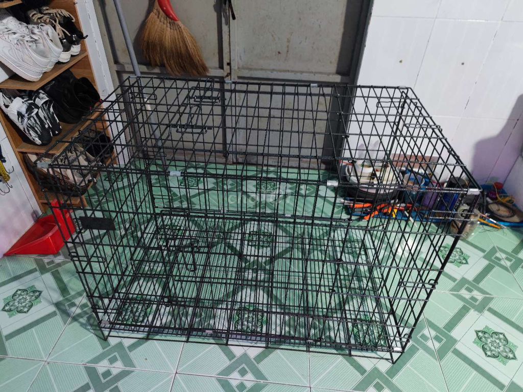Lồng nuôi thú cưng Thép sơn tĩnh điện 90x56x66. Mua bán Phụ kiện, Thức ăn, Dịch vụ tại Huyện Trảng Bom Đồng Nai được đăng bởi khang hình 1