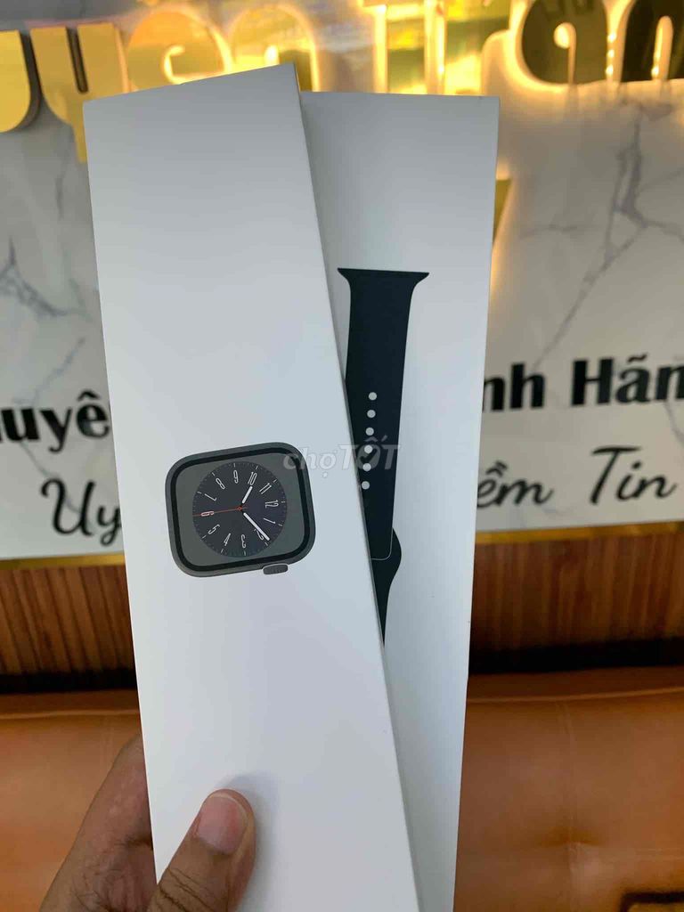 Bán Đh apple watch sr8:41 Thép đen newseal mới100%