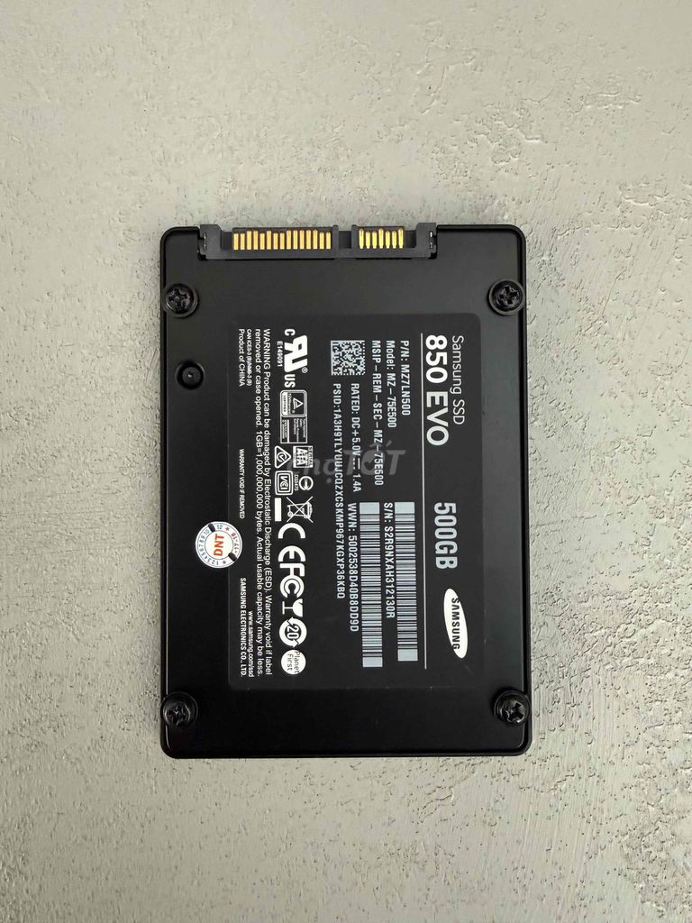 Ổ cứng SSD Samsung 850 EVO 500GB. Mua bán Linh kiện (RAM, Card...) tại Quận 1 Tp Hồ Chí Minh được đăng bởi Đức hình 1