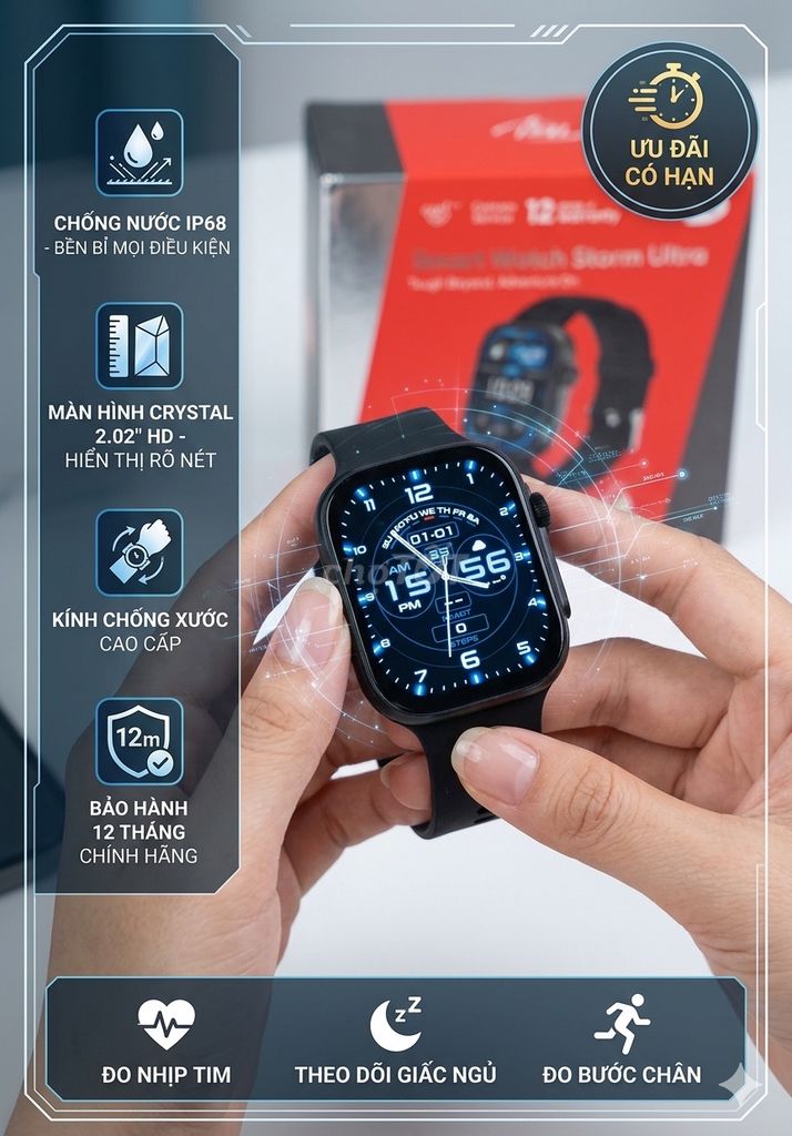 Đồng hồ Itel ISW-O23 Như Mới 99% Android Iphone. Mua bán Thiết bị đeo thông minh tại Quận 1 Tp Hồ Chí Minh được đăng bởi Jay hình 1