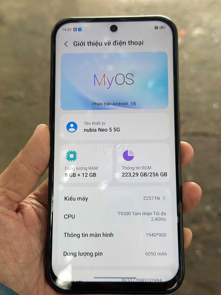 Nubia Neo 5 5G 8GB/256GB Đen. Mua bán Điện thoại tại Quận 8 Tp Hồ Chí Minh được đăng bởi Hung hình 1