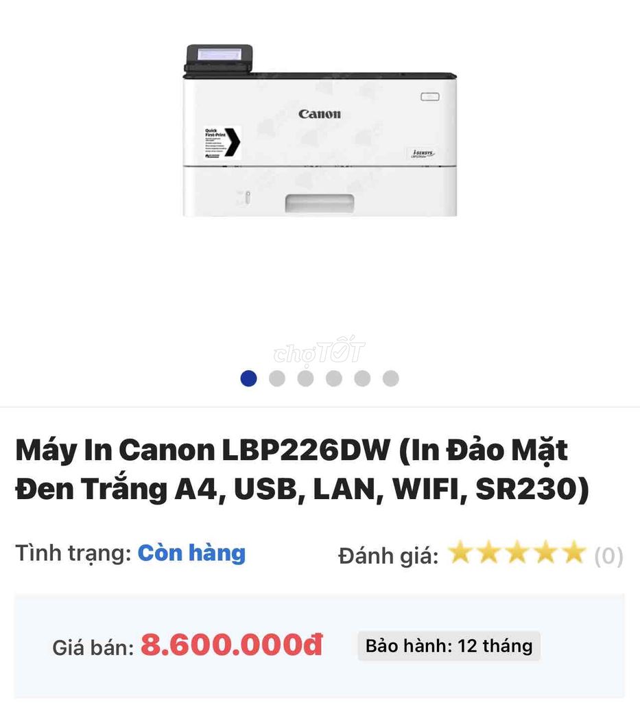 Nhập hàng làm dự án còn mấy cái máy in LBP 226DW