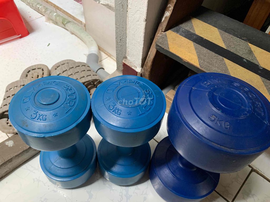 Tạ tay nhựa Xanh dương 3kg, 5kg. Mua bán Đồ thể thao, Dã ngoại tại Quận Gò Vấp Tp Hồ Chí Minh được đăng bởi Thân Thiện hình 1
