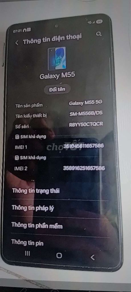 SamsungM55 5G 12GB giaoluu. Mua bán Điện thoại tại Huyện Châu Thành Tiền Giang được đăng bởi Phúc  hình 1