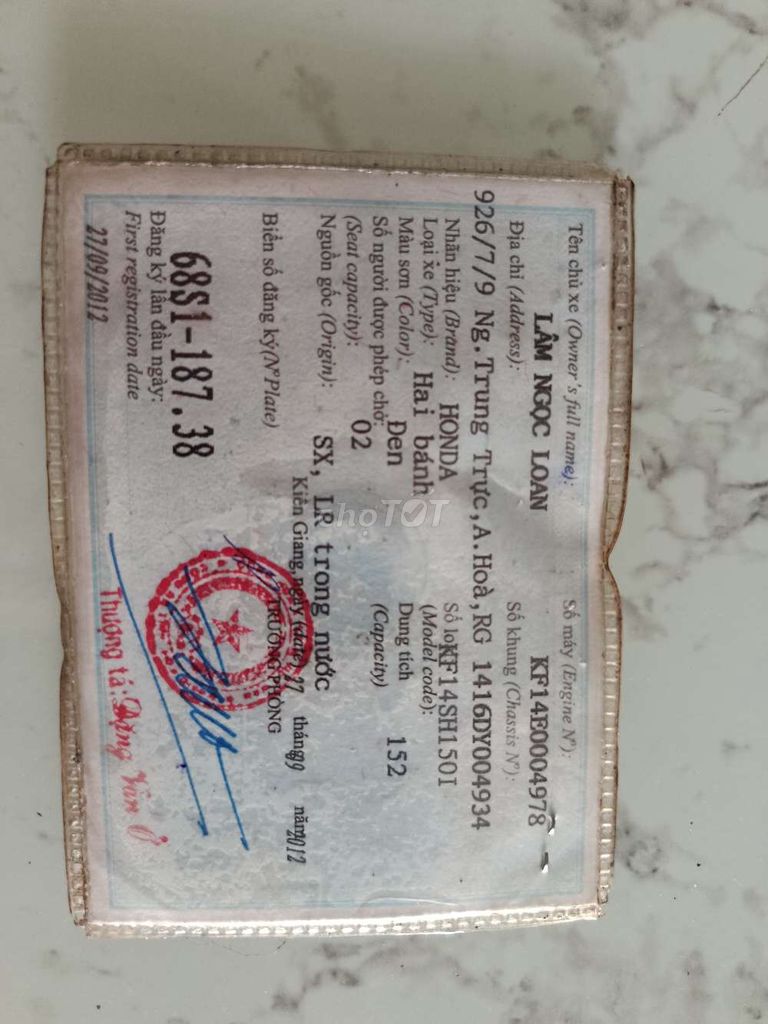 Bán Honda SH Sang Tên Được. Mua bán Xe máy tại Huyện Càng Long Trà Vinh được đăng bởi Nhà Pp Phan Gia Phú hình 5