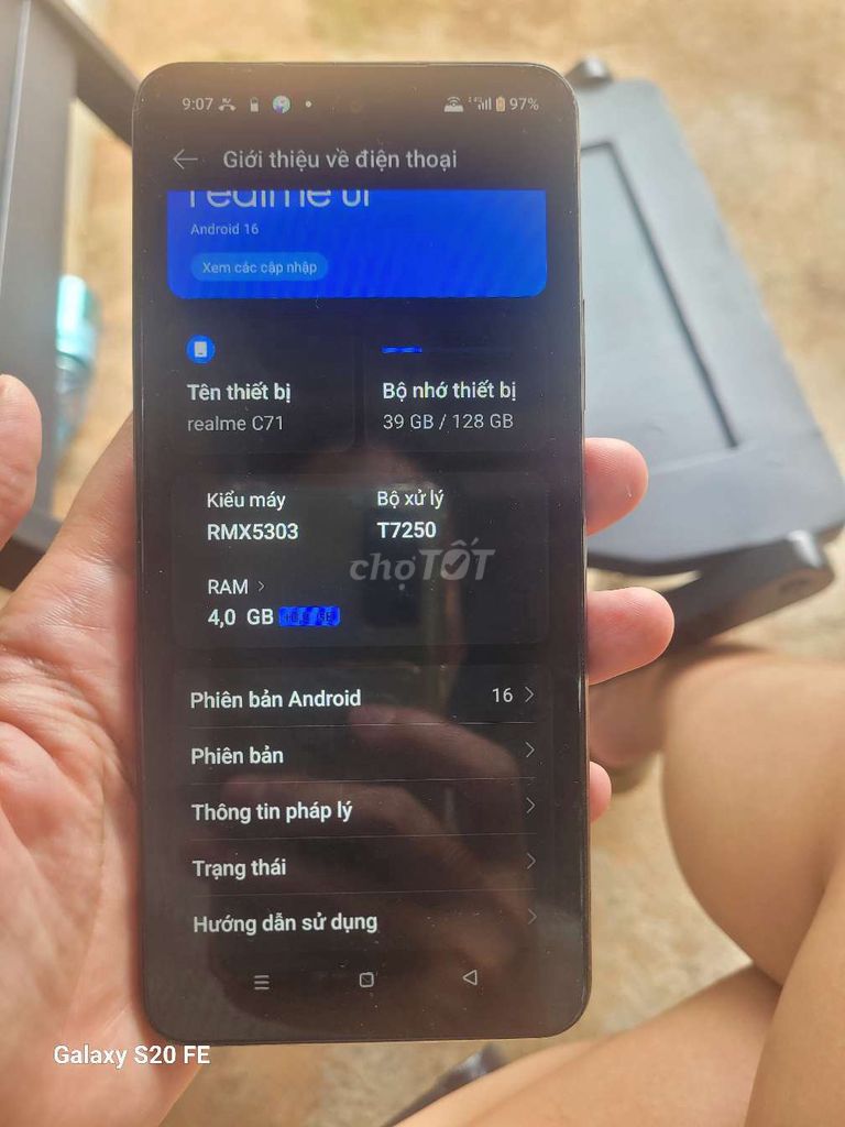 Realme C71 128GB Xanh đen 6300mAh 60W. Mua bán Điện thoại tại Thành phố Buôn Ma Thuột Đắk Lắk được đăng bởi thủy tiên hình 1