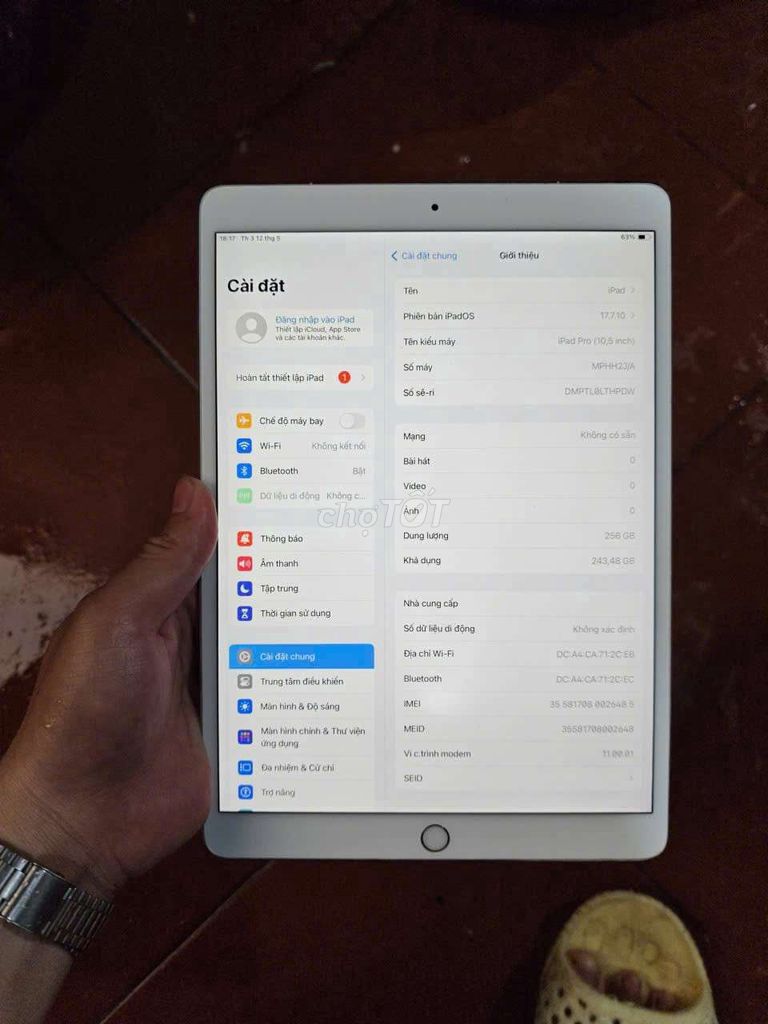 Apple iPad Pro 10.5 inch 256GB +4g. Mua bán Máy tính bảng tại Quận Bắc Từ Liêm Hà Nội được đăng bởi lan hình 1