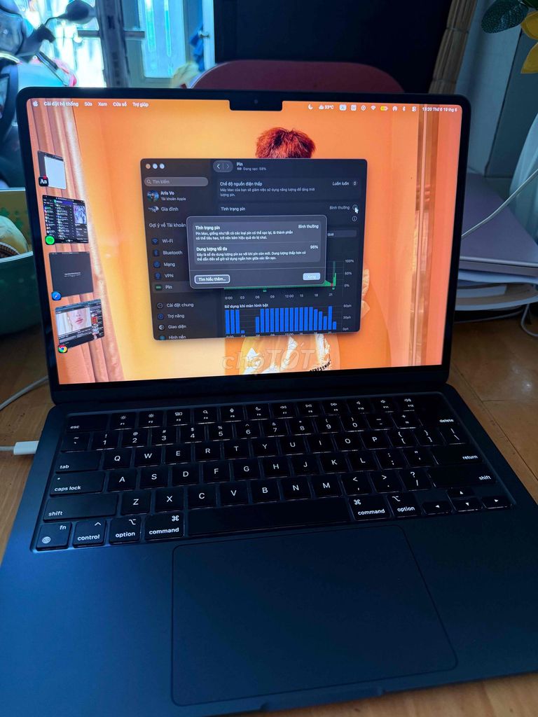 Apple Macbook Air M3 8GB/256GB Xanh Like New. Mua bán Laptop tại Quận 8 Tp Hồ Chí Minh được đăng bởi Võ Cường hình 1