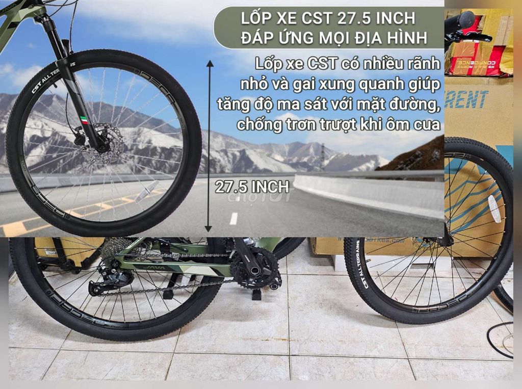 Xe đạp JAVA 650B-Vetta-27S-A ,Sườn cacbon siêu nhẹ. Mua bán Xe đạp tại Quận 1 Tp Hồ Chí Minh được đăng bởi KIM Merchant hình 4