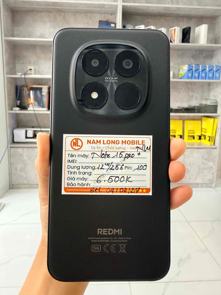 Xiaomi Redmi Note 15 Pro+ 256GB Đen. Mua bán Điện thoại tại Thành phố Thủ Đức Tp Hồ Chí Minh được đăng bởi Nhân Hoàng hình 1