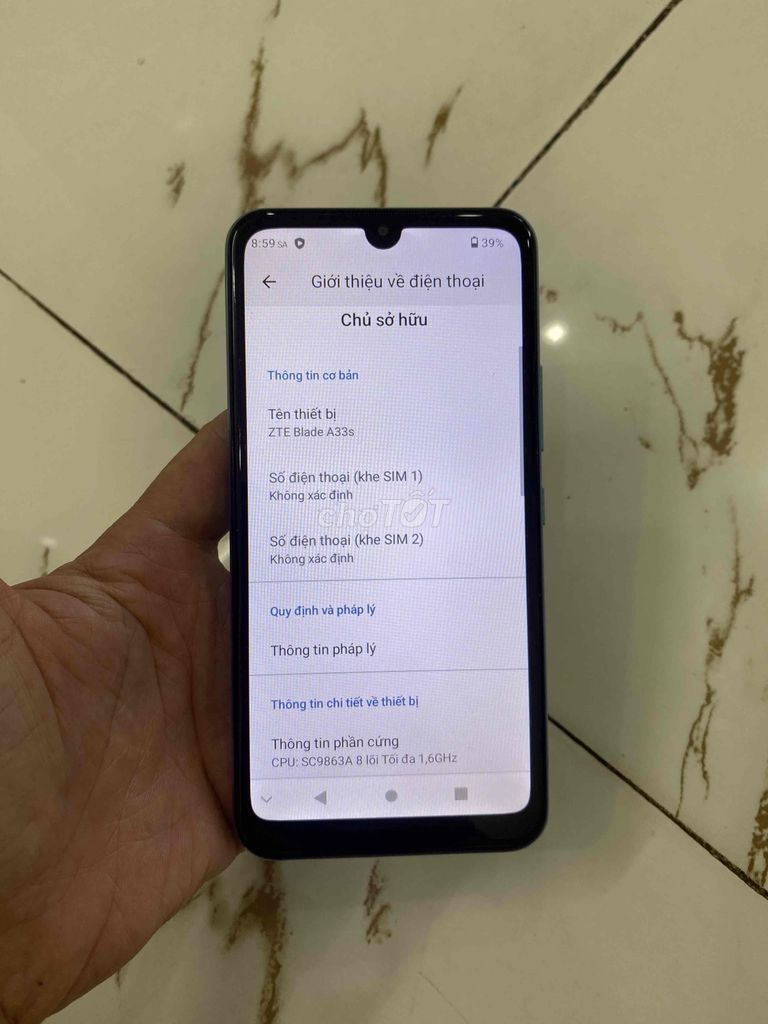 Bán ZTE Blade A33s zin nguyên tem đẹp. Mua bán Điện thoại tại Quận Hà Đông Hà Nội được đăng bởi Mạnh Mobile hình 1
