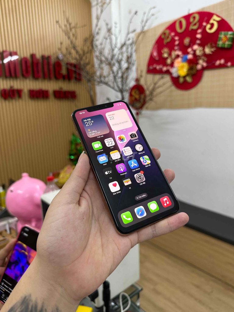 iPhone Xs Max Gold QTE 64G. Hình thức đẹp Full CN