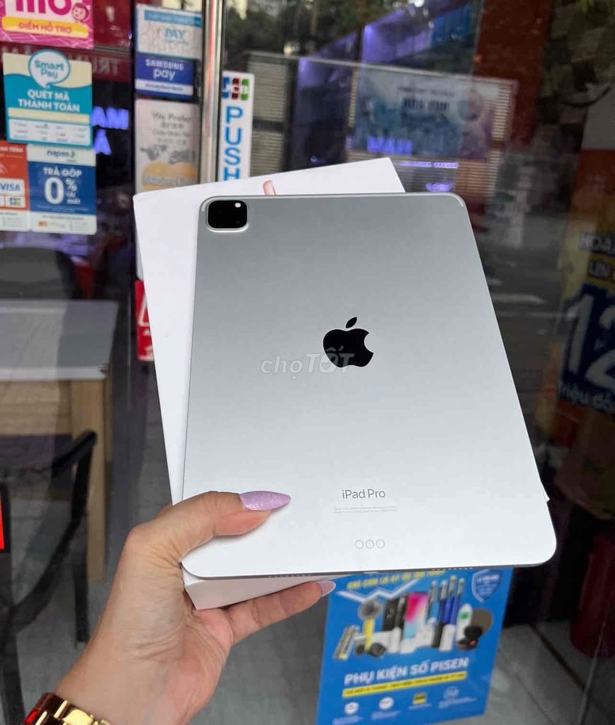 ipad Pro trắng M1 - 256 wifi, Silver Pin 100%