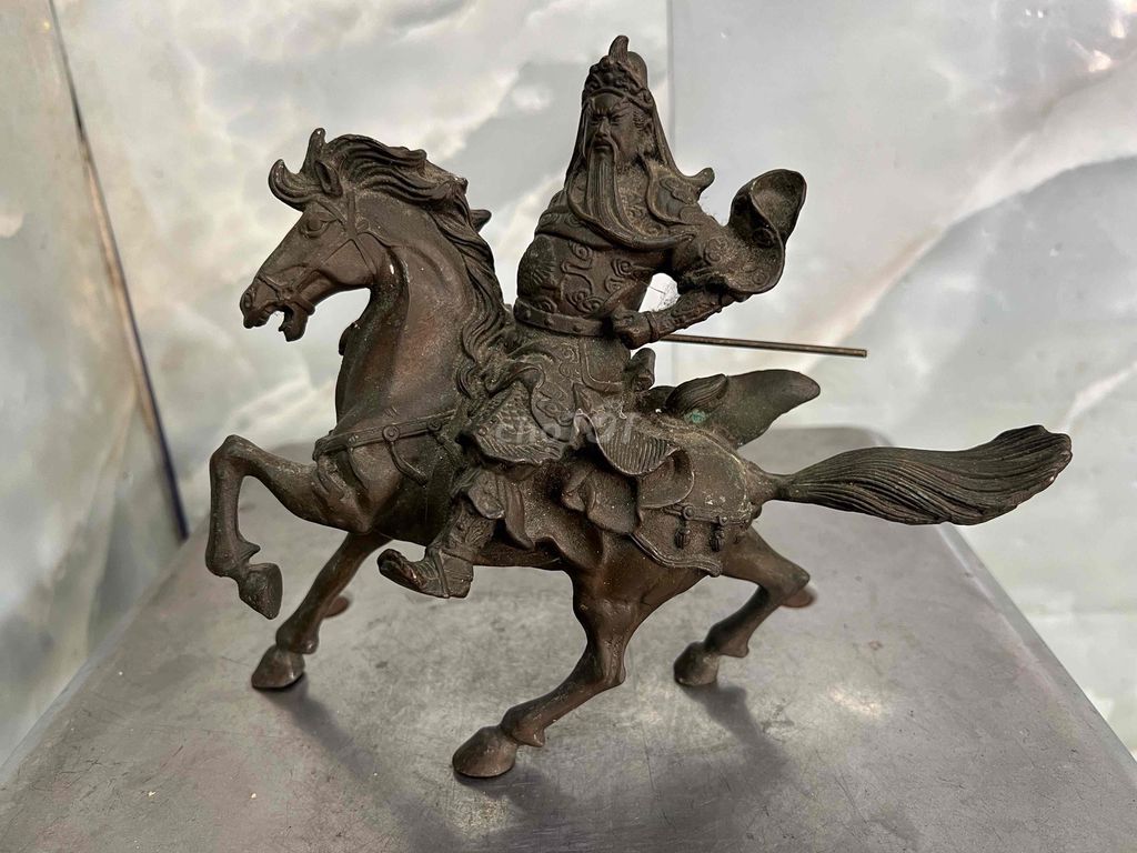 Tượng Quan Công cưỡi ngựa Đồng. Mua bán Đồ sưu tầm, đồ cổ tại Quận Phú Nhuận Tp Hồ Chí Minh được đăng bởi Khanh ly hình 1