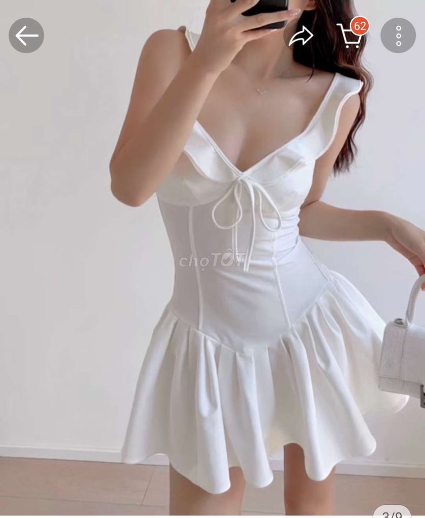 Đầm tiểu thư tay cánh tiên. Mua bán Quần áo tại Quận Tân Bình Tp Hồ Chí Minh được đăng bởi Chan Chan  hình 1