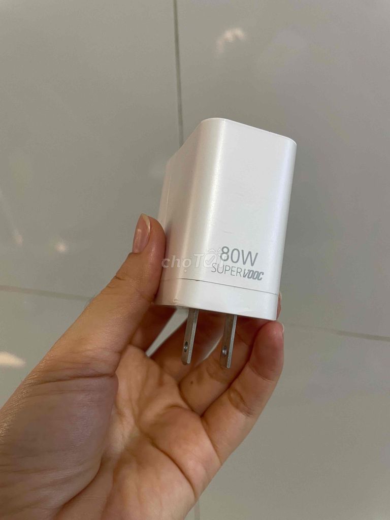 Bộ sạc Oppo SuperVOOC 80W Trắng. Mua bán Phụ kiện (Màn hình, Chuột...) tại Quận Bình Thuỷ Cần Thơ được đăng bởi phụ kiện đt hình 1