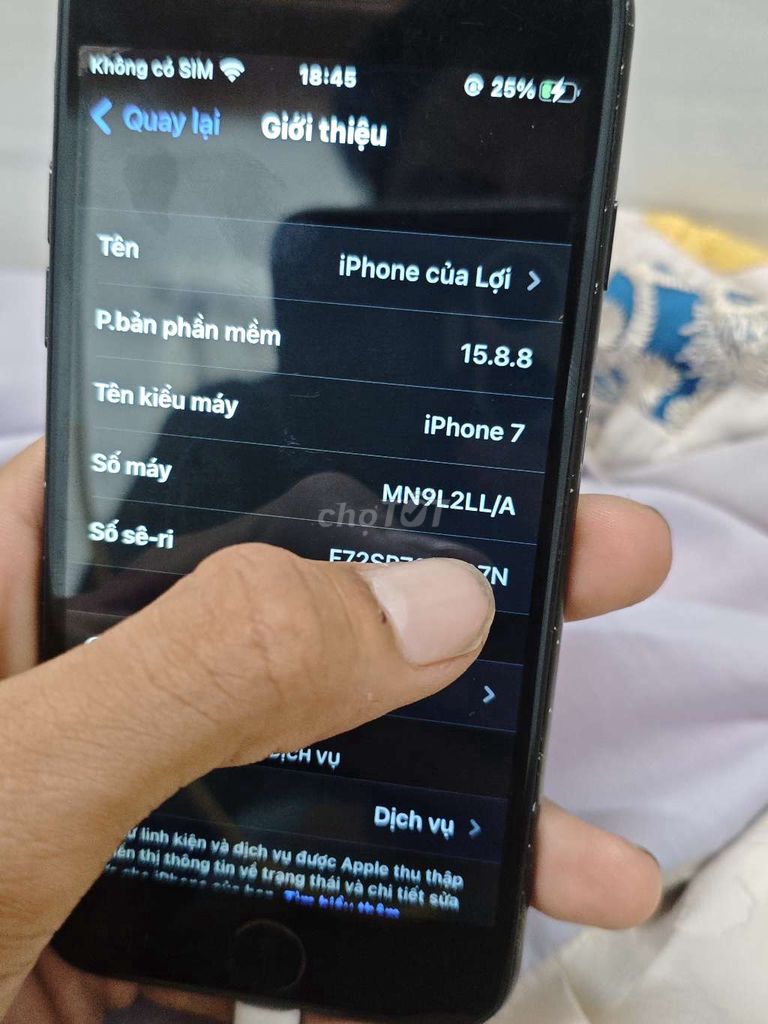Apple iPhone 7 32GB Đen Đã sử dụng. Mua bán Điện thoại tại Thành phố Cà Mau Cà Mau được đăng bởi trần phước lợi hình 1
