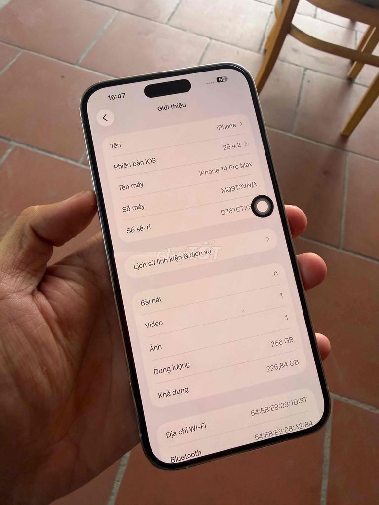 Apple iPhone 14 Pro Max 256GB Trắng. Mua bán Điện thoại tại Thành phố Tây Ninh Tây Ninh được đăng bởi cầm đồ  hình 1