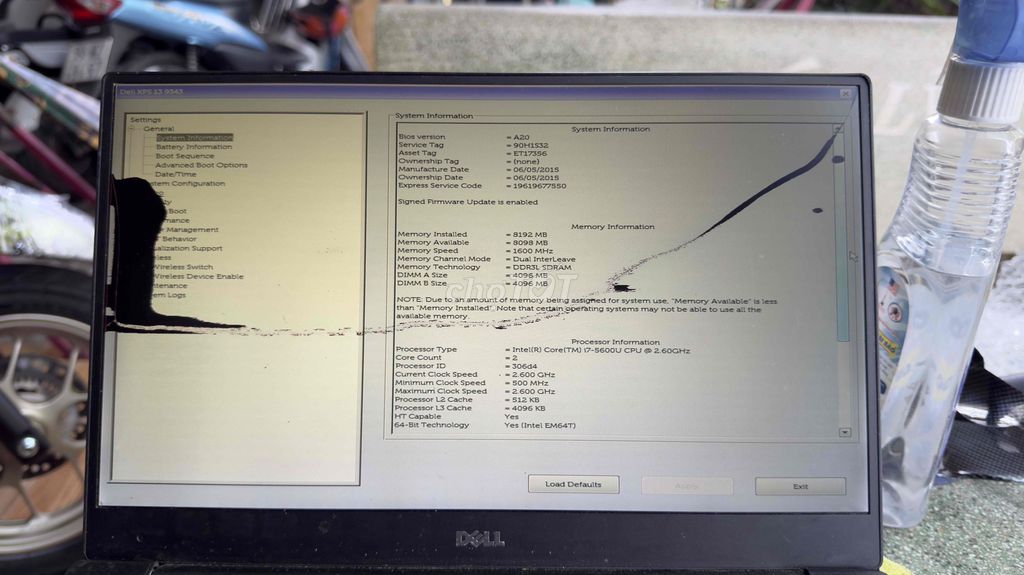 Dell XPS 9343 i7-5600U 8GB Hư màn hình. Mua bán Laptop tại Huyện Bình Chánh Tp Hồ Chí Minh được đăng bởi Touliver hình 1