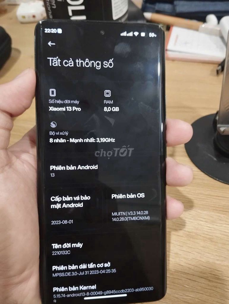Xiaomi 13 Pro 128GB Đen. Mua bán Điện thoại tại Quận Ngũ Hành Sơn Đà Nẵng được đăng bởi Minh Vu quang hình 1