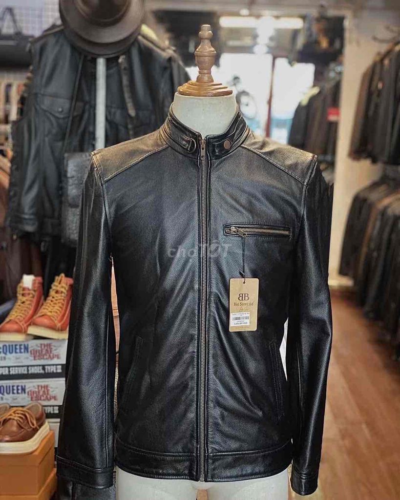 Áo khoác da nam Bin Store.68 cổ trụ trẻ trung. Mua bán Quần áo tại Huyện Kiến Thuỵ Hải Phòng được đăng bởi  Nguyễn Minh Châu hình 1