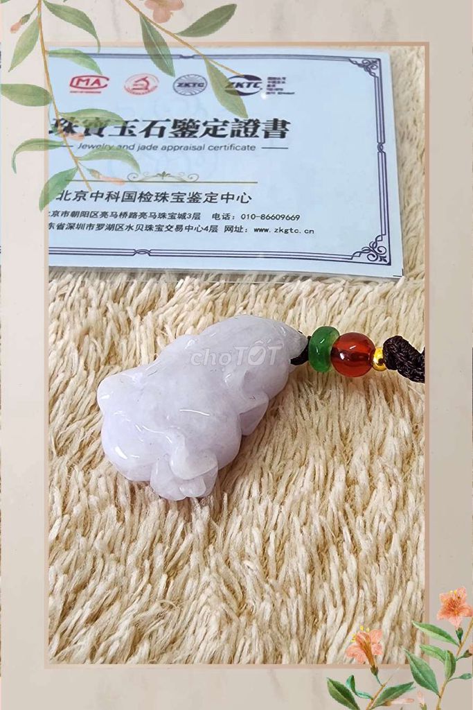 01 mặt dây hình bắp cải màu tím ngọcphỉthúy typeA. Mua bán Phụ kiện thời trang khác tại Thành phố Tân An Long An được đăng bởi NĐKhoa hình 1