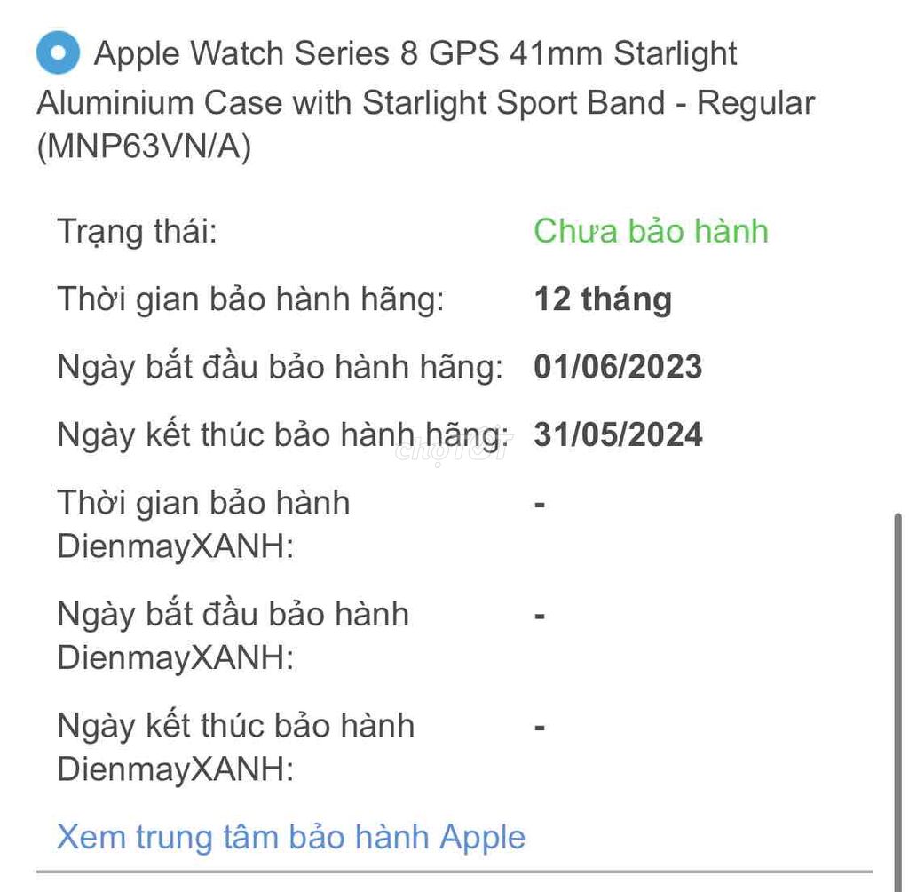 Đồng hồ apple watch series 8 gps 41mm