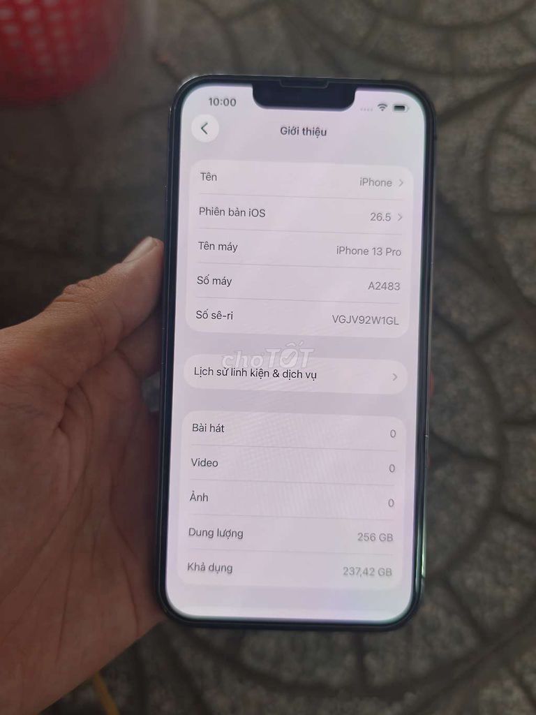 Apple iPhone 13 Pro 256GB Xám Lock Đã qua sử dụng. Mua bán Điện thoại tại Quận Ninh Kiều Cần Thơ được đăng bởi sang hình 1
