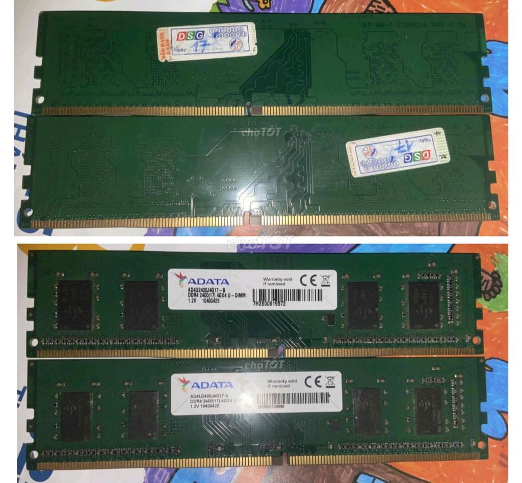 Cặp ram ddr4_4G