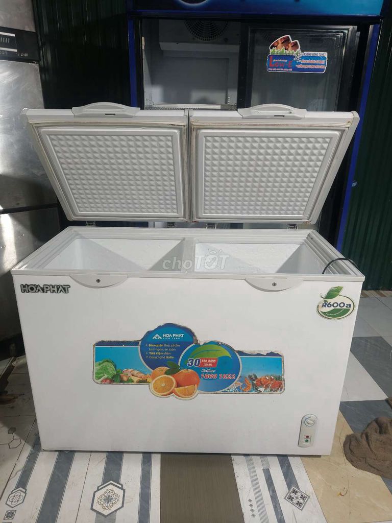 Tủ đông hoà phát 400l 2 ngăn đông mát. Mua bán Tủ lạnh tại Quận Bắc Từ Liêm Hà Nội được đăng bởi điện máy Nguyễn Thanh hình 2