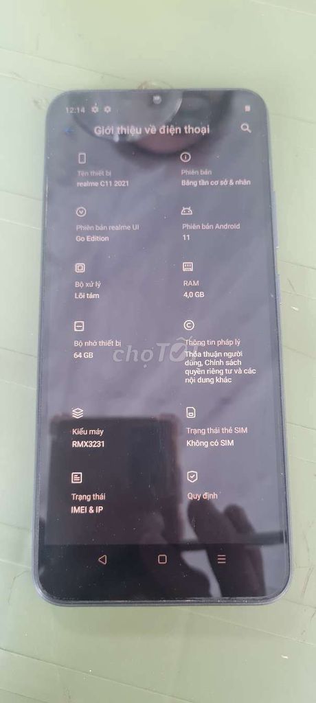 Realme C11 2021 64GB Xám. Mua bán Điện thoại tại Quận Hoàng Mai Hà Nội được đăng bởi tuấn tú hình 1