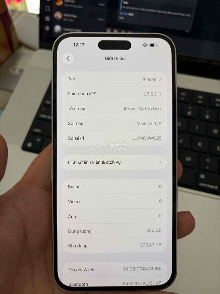 Apple iPhone 14 Pro Max 256GB Trắng. Mua bán Điện thoại tại Huyện Thanh Trì Hà Nội được đăng bởi Đoàn Xuân Tùng hình 1