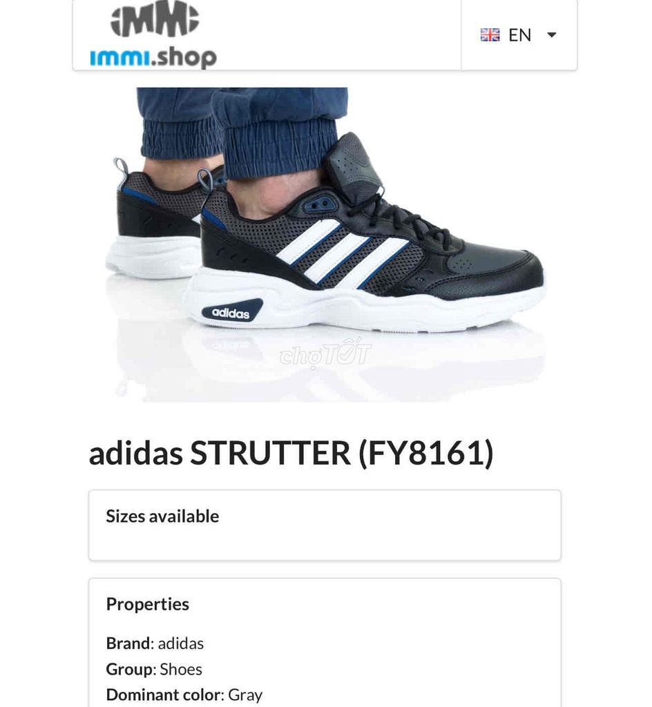 [CHÍNH HÃNG][Mới 99%] Adidas Strutter, mua mới 4tr