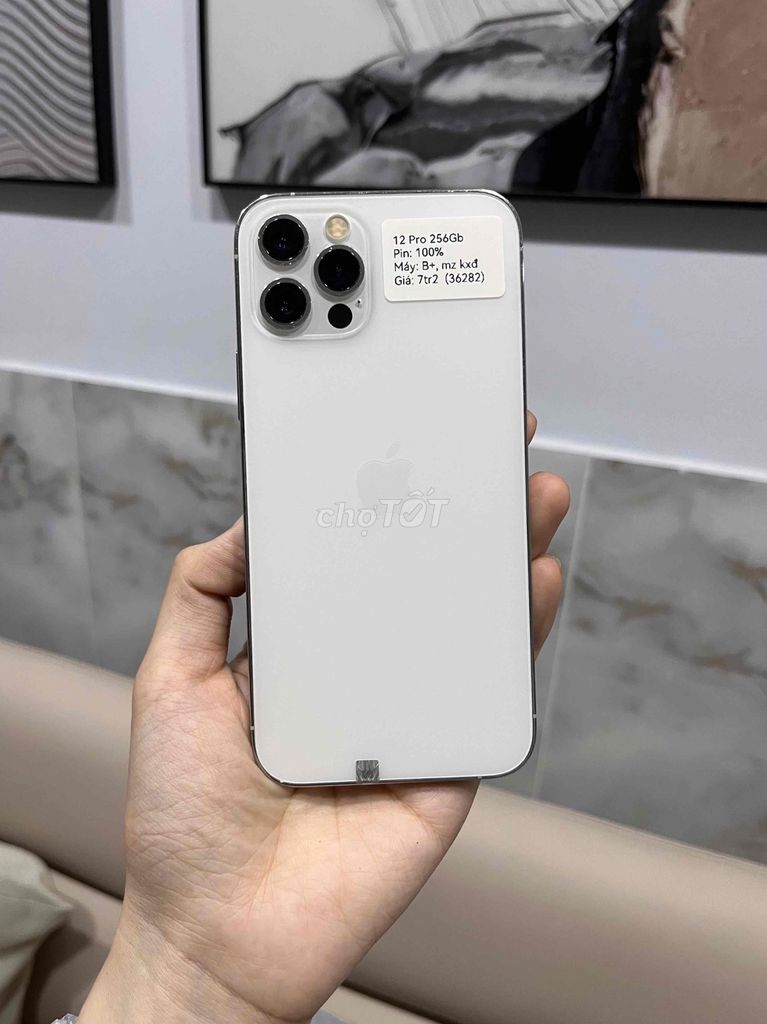 iPhone 12Pro 256GB White Màn thay zin đẹp 98.5. Mua bán Điện thoại tại Huyện Hóc Môn Tp Hồ Chí Minh được đăng bởi SIRI STORE HCM hình 1
