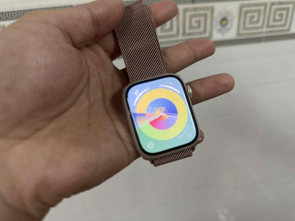 Apple Watch Series 7 45mm Vàng hồng. Mua bán Thiết bị đeo thông minh tại Quận Ninh Kiều Cần Thơ được đăng bởi ĐIỆN THOẠI GIÁ TỐT UY TÍN  hình 1