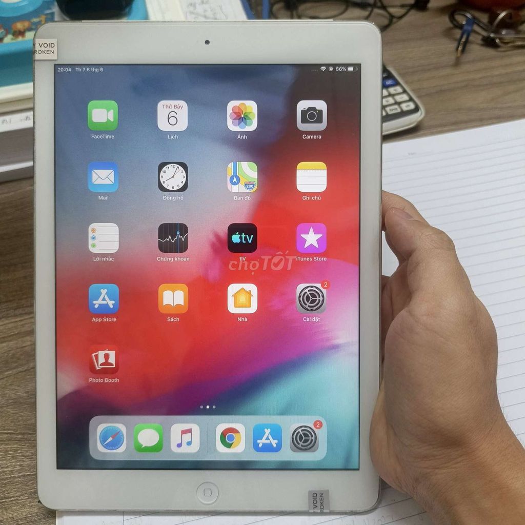 Apple iPad Air 1 32GB Bạc còn mới đẹp . Mua bán Máy tính bảng tại Quận Hà Đông Hà Nội được đăng bởi Trịnh Huy Đạt hình 1